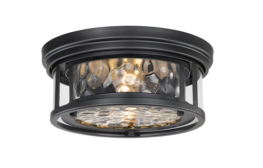 493F2-MB - Clarion 2-Light Flush Mount in Matte Black by Z-Lite Lighting