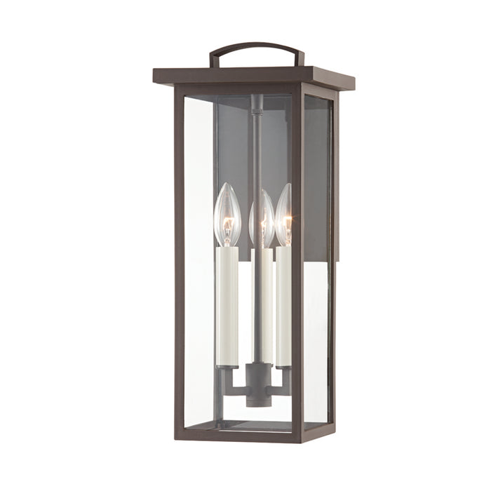 B7522-TBZ - Eden 3-Light Exterior Wall Sconce in Textured Bronze by Troy Lighting