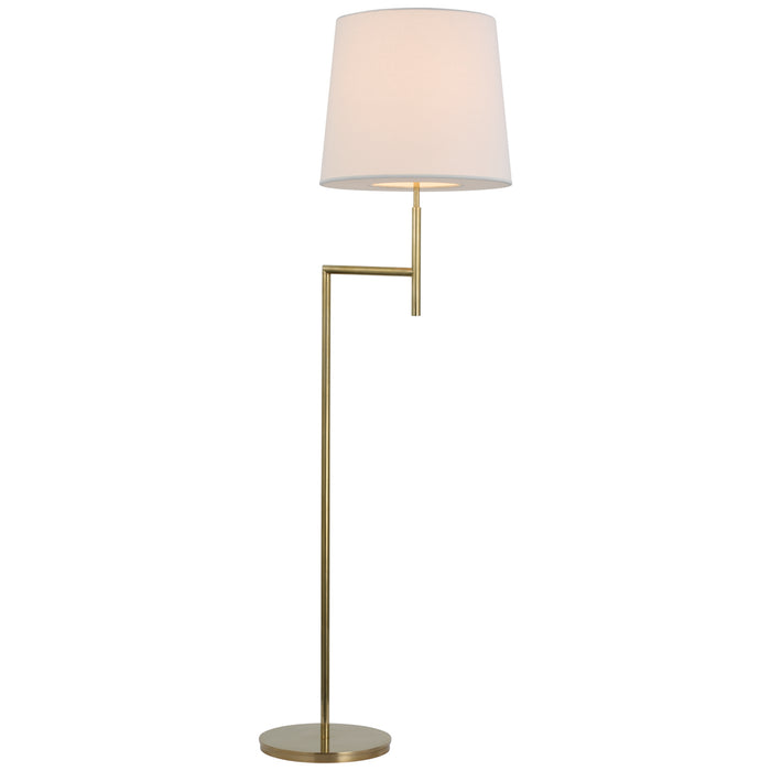 Clarion LED Floor Lamp in Soft Brass