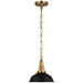 Layton LED Pendant in Antique-Burnished Brass