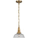 Layton LED Pendant in Antique-Burnished Brass