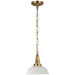 Layton LED Pendant in Antique-Burnished Brass