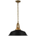 Layton LED Pendant in Antique-Burnished Brass