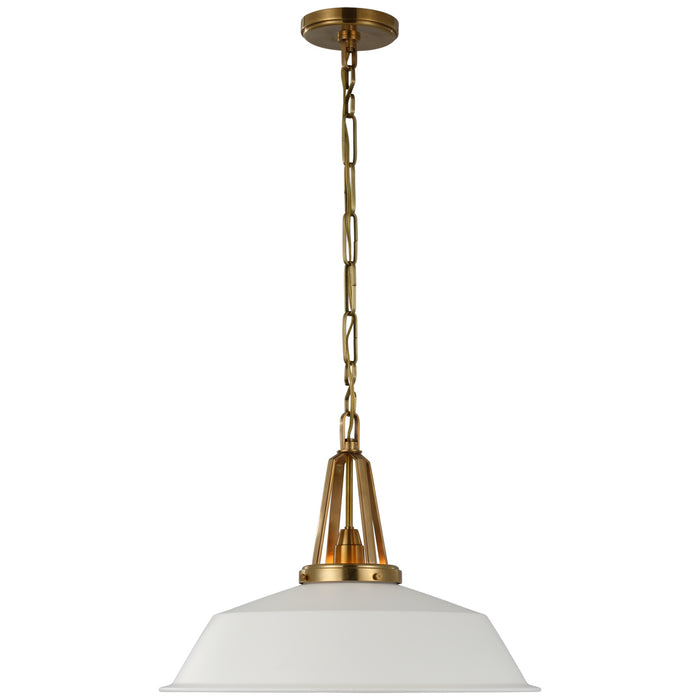 Layton LED Pendant in Antique-Burnished Brass