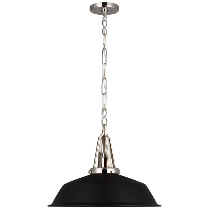 Layton LED Pendant in Polished Nickel