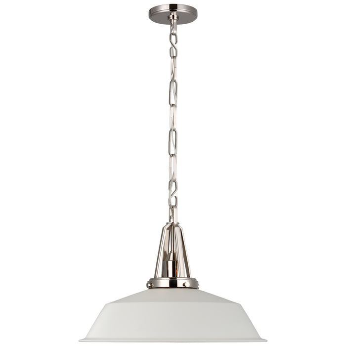 Layton LED Pendant in Polished Nickel