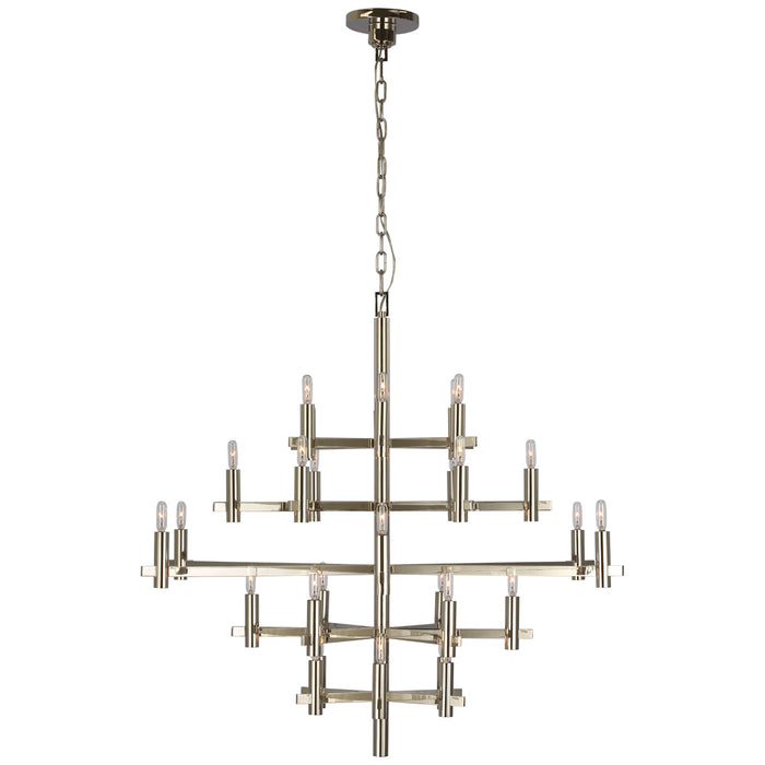 Sonnet LED Chandelier in Polished Nickel