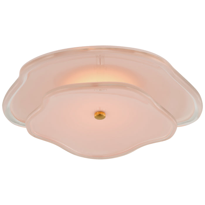 Leighton LED Flush Mount in Soft Brass