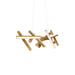 PD-64848-AB - Chaos LED Linear Pendant in Aged Brass by Modern Forms