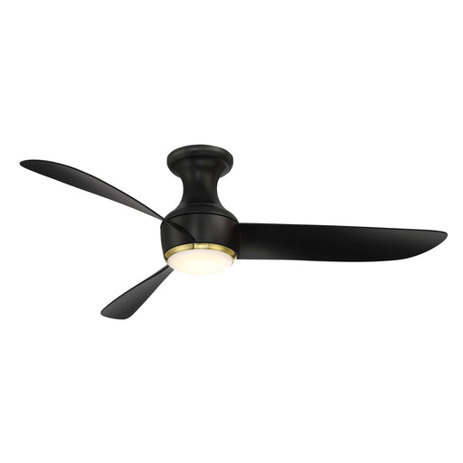 Corona 52" Ceiling Fan in Soft Brass/Matte Black