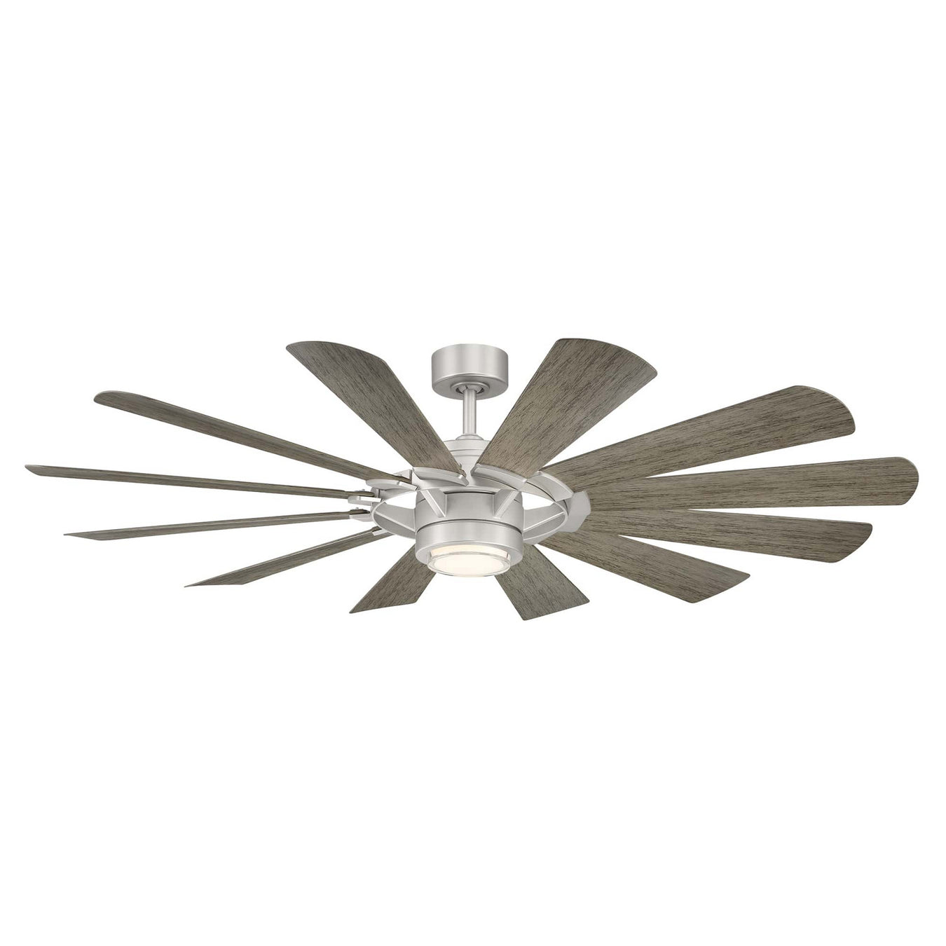 Wynd Mill 65" Ceiling Fan in Steel/Weathered Wood