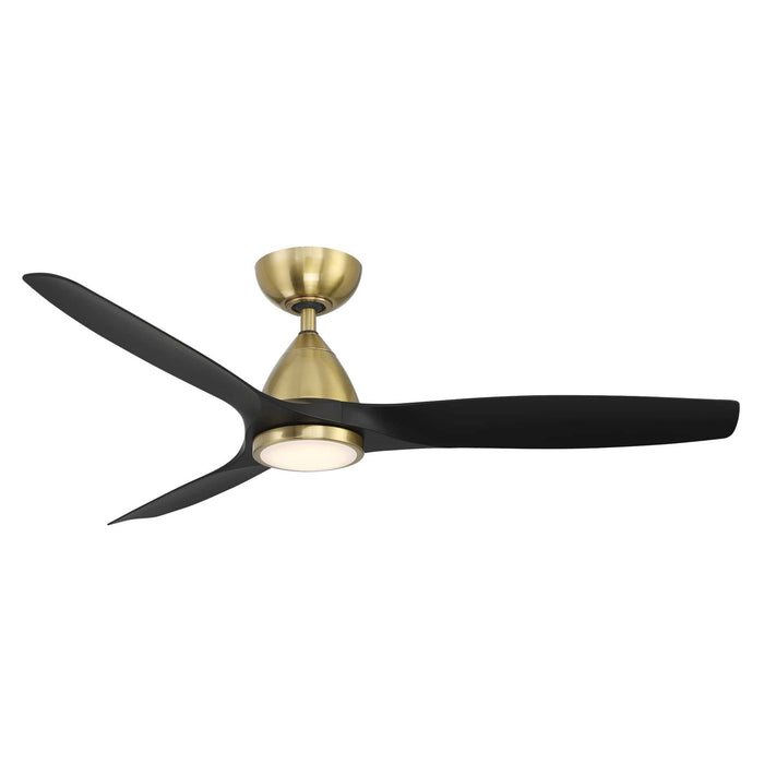 Skylark 54" Ceiling Fan in Soft Brass/Matte Black