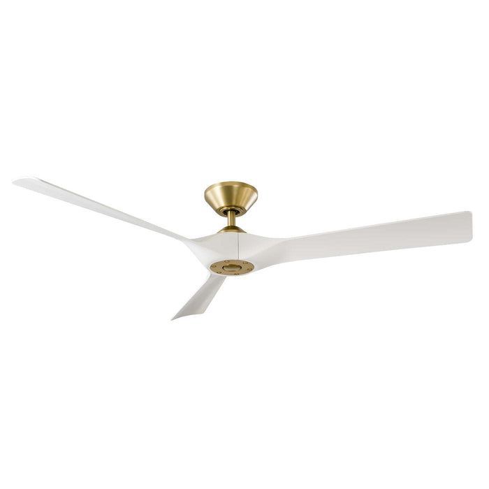 Torque 58" Ceiling Fan in Soft Brass/Matte White