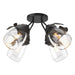 Lapas 4-Light Semi-Flush in Black - 121371-SKT-10-LL0330 by Hubbardton Forge