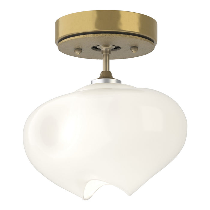 Ume 1-Light Semi-Flush in Modern Brass with Modern Brass Accent - 121372-SKT-86-86-FD0710 by Hubbardton Forge