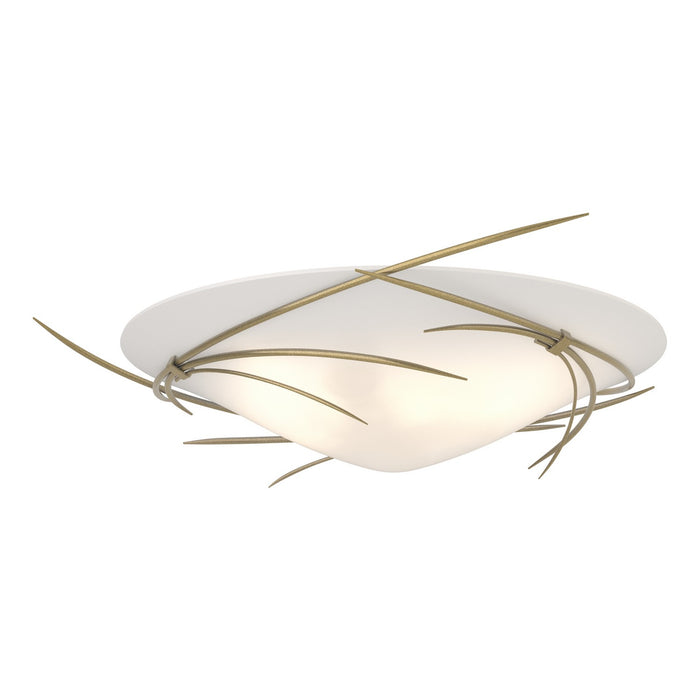 Wisp Semi-Flush in Modern Brass - 121620-SKT-86-GG0722 by Hubbardton Forge