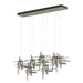 Tura 7-Light Seeded Glass Pendant in Dark Smoke - 131095-SKT-STND-07-II0728 by Hubbardton Forge