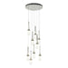 Link 9-Light Blown Glass Pendant in Sterling - 131100-SKT-STND-85-YG0434 by Hubbardton Forge