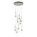 Link 9-Light Blown Glass Pendant in Sterling - 131100-SKT-STND-85-YJ0434 by Hubbardton Forge