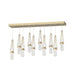 Link 10-Light Blown Glass Pendant in Modern Brass - 131200-SKT-STND-86-YG0434 by Hubbardton Forge