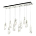 Luma 10-Light Large Crystal Pendant in Sterling - 131201-SKT-STND-85-CR by Hubbardton Forge