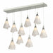 Mobius 10-Light Pendant in Sterling - 131202-SKT-STND-85-SH1987 by Hubbardton Forge