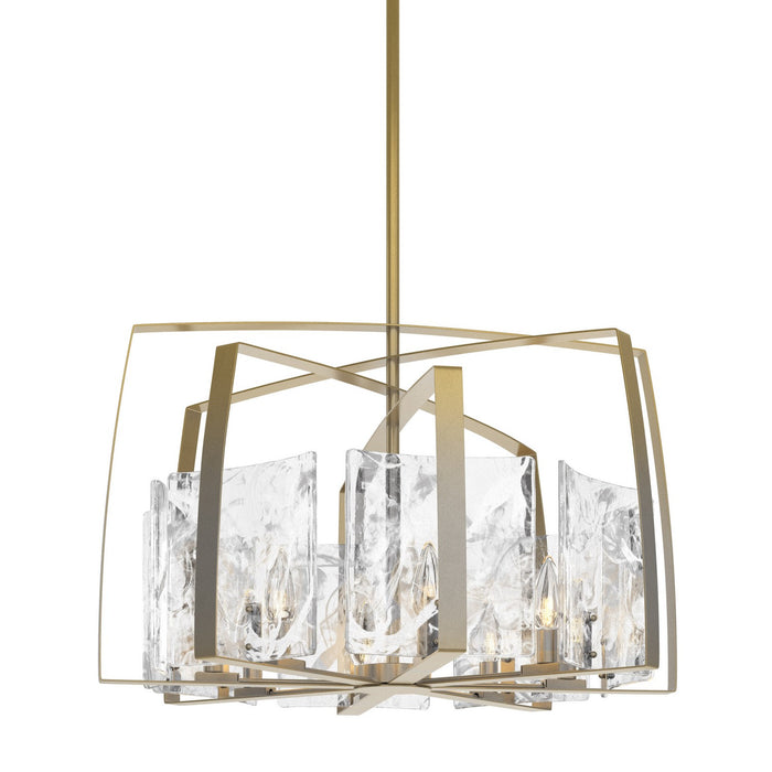 Arc 8-Light Pendant in Modern Brass - 131312-SKT-MULT-86-YR0699 by Hubbardton Forge