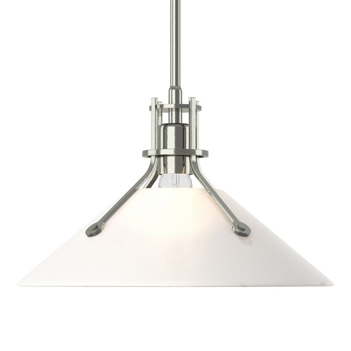 Henry Medium Glass Shade Pendant in Sterling - 134553-SKT-MULT-85-FD0686 by Hubbardton Forge