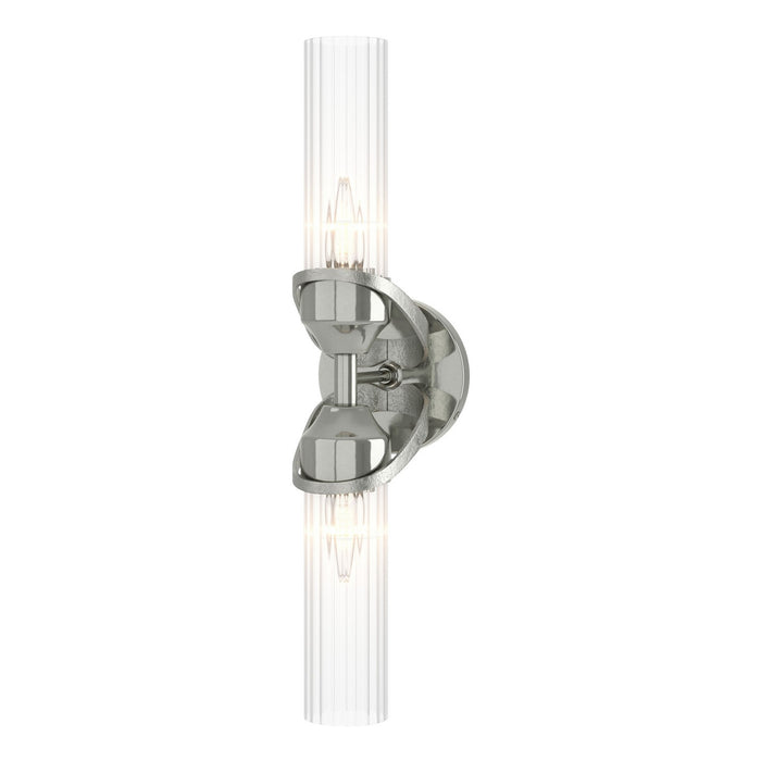 Bow 2-Light Bath Sconce in Sterling - 201346-SKT-85-ZM0634 by Hubbardton Forge