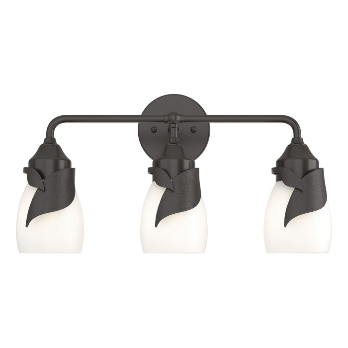 Lapas 3-Light Bath Sconce in Oil Rubbed Bronze - 201352-SKT-14-GG0330 by Hubbardton Forge