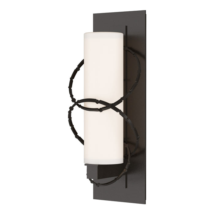 Olympus Small Outdoor Sconce in Coastal Oil Rubbed Bronze - 302401-SKT-14-GG0066 by Hubbardton Forge