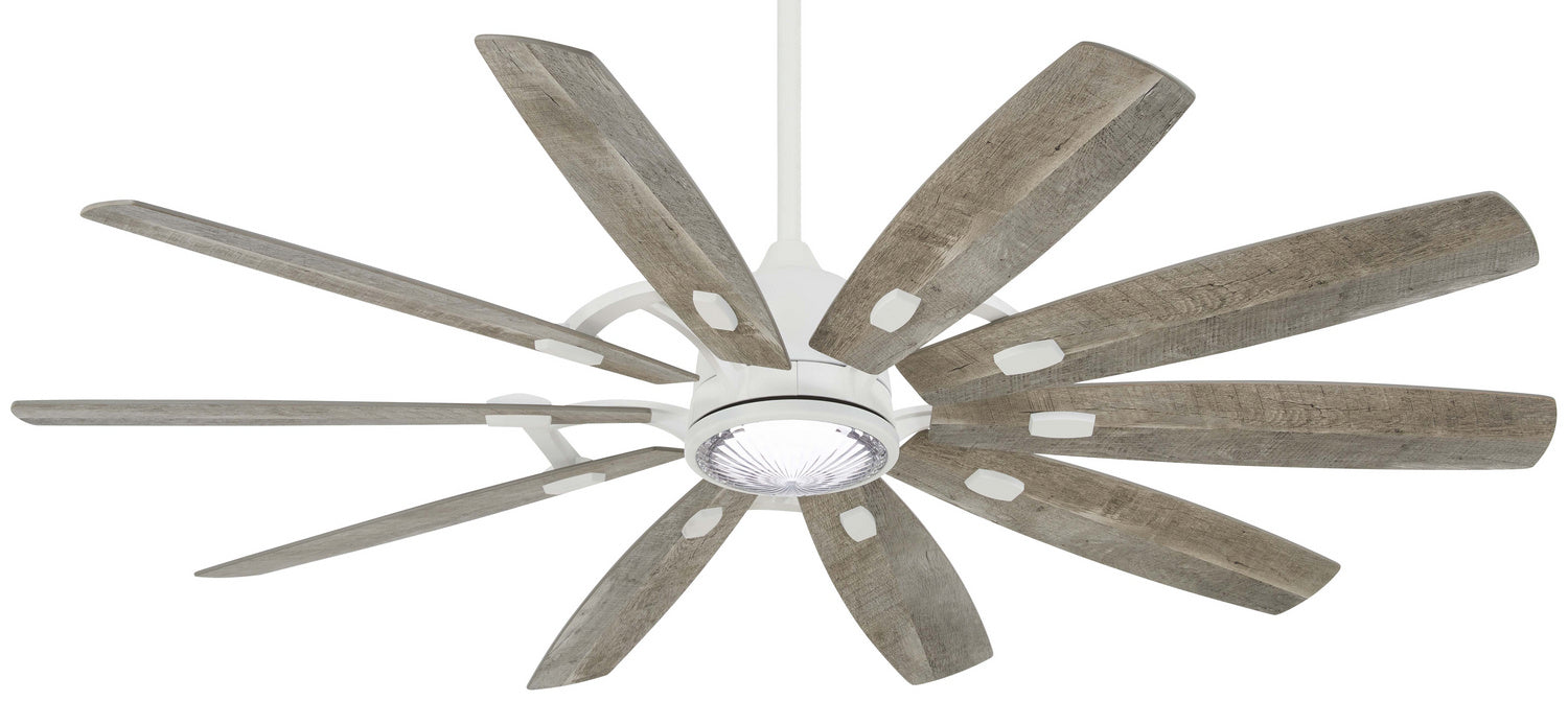 F864L-WHF/SVG - Barn 65" Ceiling Fan in Flat White by Minka Aire