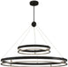 N7998-572-L - Grande Illusion LED Pendant in Coal & Polished Nickel by Metropolitan