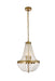 Valeria Five Light Pendant in Brass