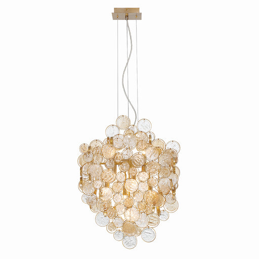 34030-026- Trento 7-Light Chandelier in Antique Gold by Eurofase USA