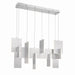 38044-030- Coburg LED Chandelier in Aluminium by Eurofase USA