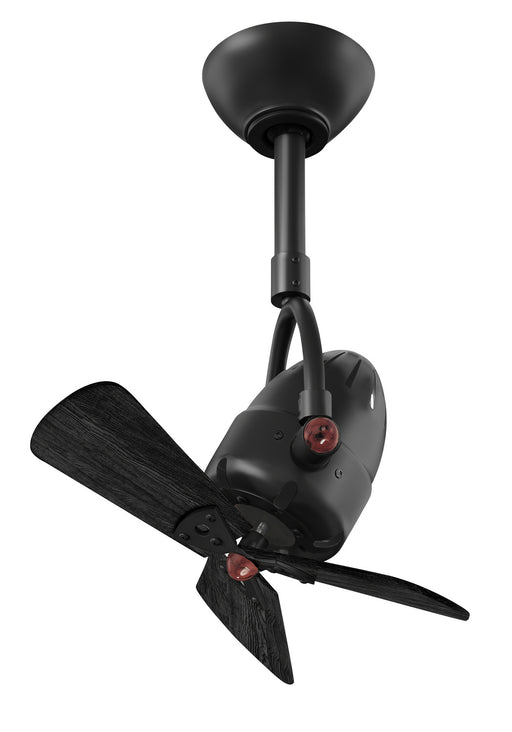 DI-BK-WDBK - Diane 16" Ceiling Fan in Matte Black by Matthews Fan Company