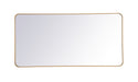 MR803060BR- Evermore Mirror in Brass by Elegant Lighting