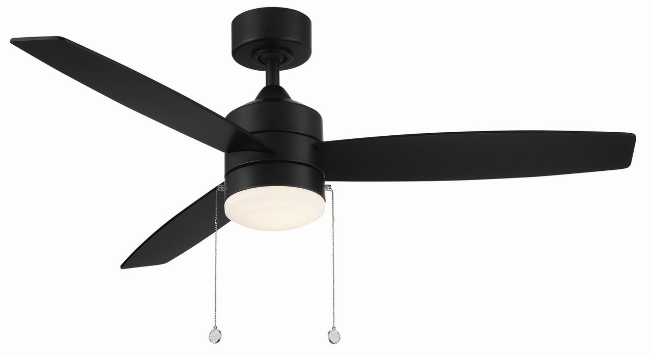 Atlantis Ceiling Fan in Matte Black