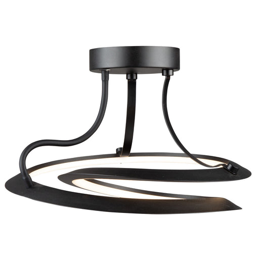 Ara LED Semi-Flush Mount in Black