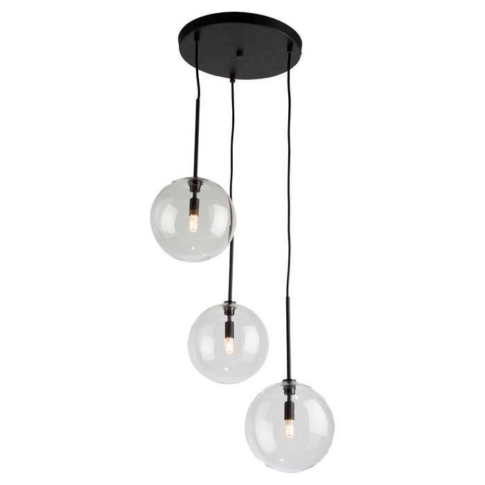 Pinpoint Three Light Pendant in Black