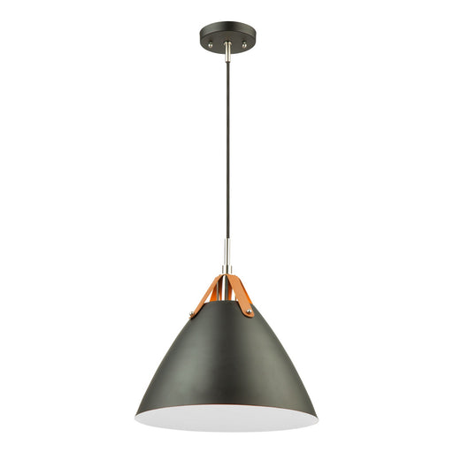 Tote One Light Pendant in Black