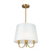 Rhythm Three Light Pendant in Brushed Gold