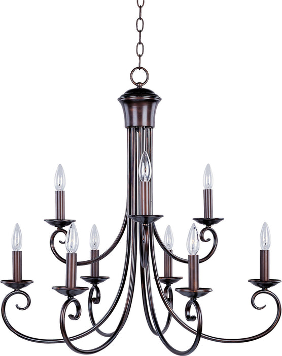 70006OI - Loft 9-Light Chandelier in Oil Rubbed Bronze by Maxim Lighting