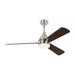 Streaming Smart LED 52" Ceiling Fan in Brushed Steel