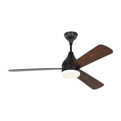 Streaming Smart LED 52" Ceiling Fan in Midnight Black