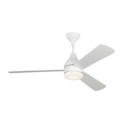 Streaming Smart LED 52" Ceiling Fan in Matte White