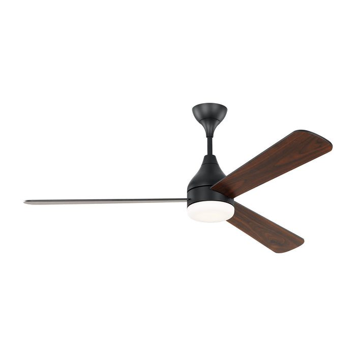 Streaming Smart LED 60" Ceiling Fan in Midnight Black