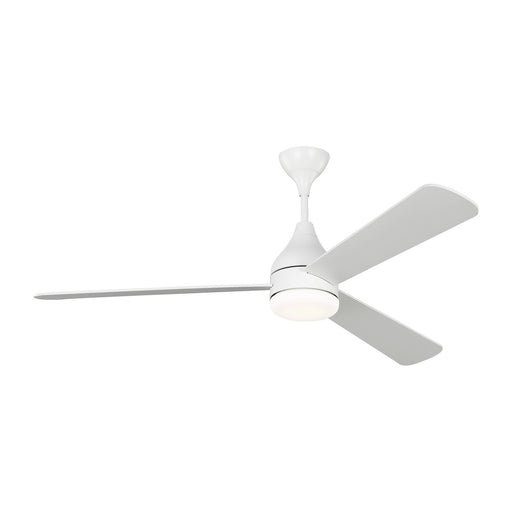 Streaming Smart LED 60" Ceiling Fan in Matte White