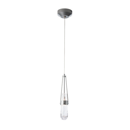 Link Blown Glass Low Voltage Mini Pendant in Sterling - 161042-SKT-STND-85-YG0434 by Hubbardton Forge